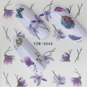 Nail sticker Art Decoration Slider Fox Wolf Animal Adhesive Design