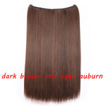 Load image into Gallery viewer, 20inch Invisible Wire No Clip One Piece Halo Hair Extension flip

