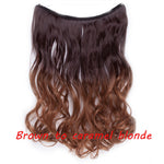 Load image into Gallery viewer, 20inch Invisible Wire No Clip One Piece Halo Hair Extension flip
