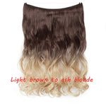 Load image into Gallery viewer, 20inch Invisible Wire No Clip One Piece Halo Hair Extension flip
