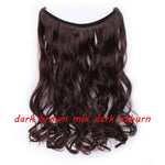 Load image into Gallery viewer, 20inch Invisible Wire No Clip One Piece Halo Hair Extension flip
