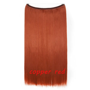 20inch Invisible Wire No Clip One Piece Halo Hair Extension flip