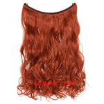 Load image into Gallery viewer, 20inch Invisible Wire No Clip One Piece Halo Hair Extension flip
