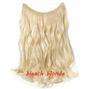 20inch Invisible Wire No Clip One Piece Halo Hair Extension flip
