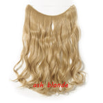 Load image into Gallery viewer, 20inch Invisible Wire No Clip One Piece Halo Hair Extension flip
