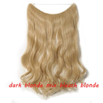Load image into Gallery viewer, 20inch Invisible Wire No Clip One Piece Halo Hair Extension flip
