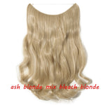 Load image into Gallery viewer, 20inch Invisible Wire No Clip One Piece Halo Hair Extension flip
