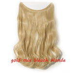 Load image into Gallery viewer, 20inch Invisible Wire No Clip One Piece Halo Hair Extension flip
