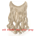 Load image into Gallery viewer, 20inch Invisible Wire No Clip One Piece Halo Hair Extension flip
