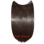 Load image into Gallery viewer, 20inch Invisible Wire No Clip One Piece Halo Hair Extension flip
