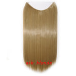 Load image into Gallery viewer, 20inch Invisible Wire No Clip One Piece Halo Hair Extension flip
