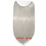 Load image into Gallery viewer, 20inch Invisible Wire No Clip One Piece Halo Hair Extension flip
