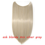 Load image into Gallery viewer, 20inch Invisible Wire No Clip One Piece Halo Hair Extension flip
