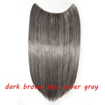 Load image into Gallery viewer, 20inch Invisible Wire No Clip One Piece Halo Hair Extension flip
