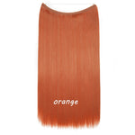 Load image into Gallery viewer, 20inch Invisible Wire No Clip One Piece Halo Hair Extension flip
