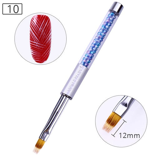 NICOLE DIARY UV Gel Brush Liner Painting Pen Acrylic Drawing Brush