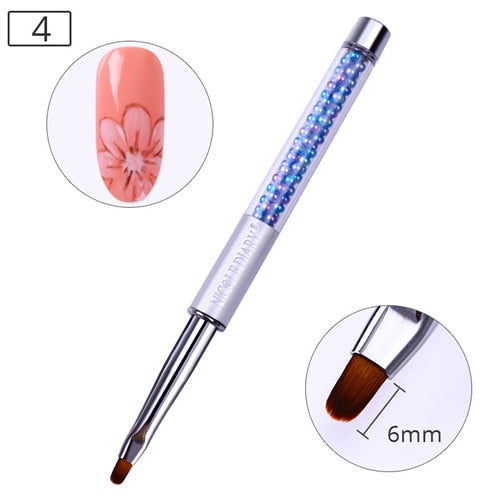 NICOLE DIARY UV Gel Brush Liner Painting Pen Acrylic Drawing Brush