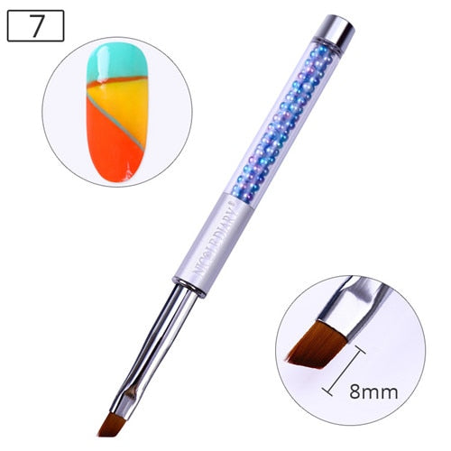 NICOLE DIARY UV Gel Brush Liner Painting Pen Acrylic Drawing Brush