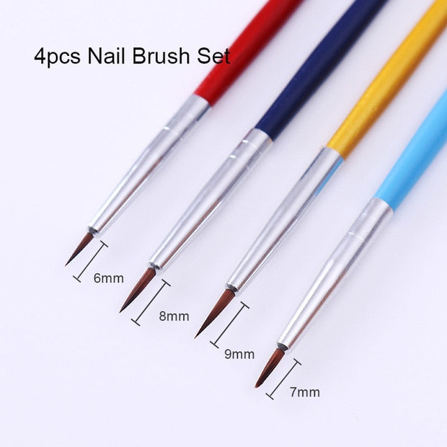 NICOLE DIARY UV Gel Brush Liner Painting Pen Acrylic Drawing Brush