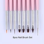 Load image into Gallery viewer, NICOLE DIARY UV Gel Brush Liner Painting Pen Acrylic Drawing Brush
