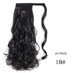 Load image into Gallery viewer, Vigorous Corn Wavy Long Ponytail Synthetic Hairpiece Wrap on Clip Hair Extensions
