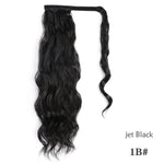 Load image into Gallery viewer, Vigorous Corn Wavy Long Ponytail Synthetic Hairpiece Wrap on Clip Hair Extensions
