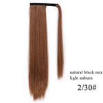 Load image into Gallery viewer, Vigorous Corn Wavy Long Ponytail Synthetic Hairpiece Wrap on Clip Hair Extensions
