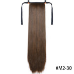 Load image into Gallery viewer, MSTN 30-Inch Synthetic Hair Fiber Heat-Resistant Straight Hair With Ponytail Hair  Extended
