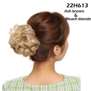 Snoilite 25color elastic chignon hair extension