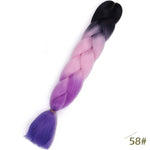 Load image into Gallery viewer, Spring sunshine 24inch Jumbo Braids Long Strands Ombre Crochet Braid Synthetic Braiding Hair Extensions
