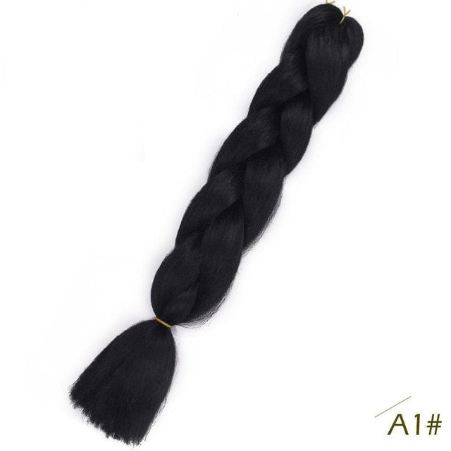 Spring sunshine 24inch Jumbo Braids Long Strands Ombre Crochet Braid Synthetic Braiding Hair Extensions
