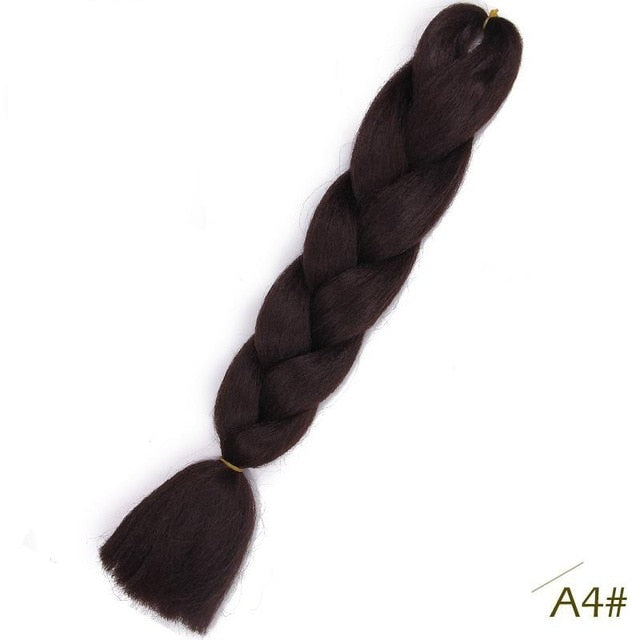 Spring sunshine 24inch Jumbo Braids Long Strands Ombre Crochet Braid Synthetic Braiding Hair Extensions