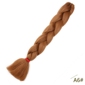 Spring sunshine 24inch Jumbo Braids Long Strands Ombre Crochet Braid Synthetic Braiding Hair Extensions