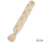 Load image into Gallery viewer, Spring sunshine 24inch Jumbo Braids Long Strands Ombre Crochet Braid Synthetic Braiding Hair Extensions
