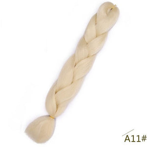 Spring sunshine 24inch Jumbo Braids Long Strands Ombre Crochet Braid Synthetic Braiding Hair Extensions