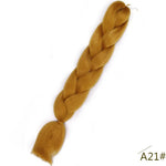 Load image into Gallery viewer, Spring sunshine 24inch Jumbo Braids Long Strands Ombre Crochet Braid Synthetic Braiding Hair Extensions
