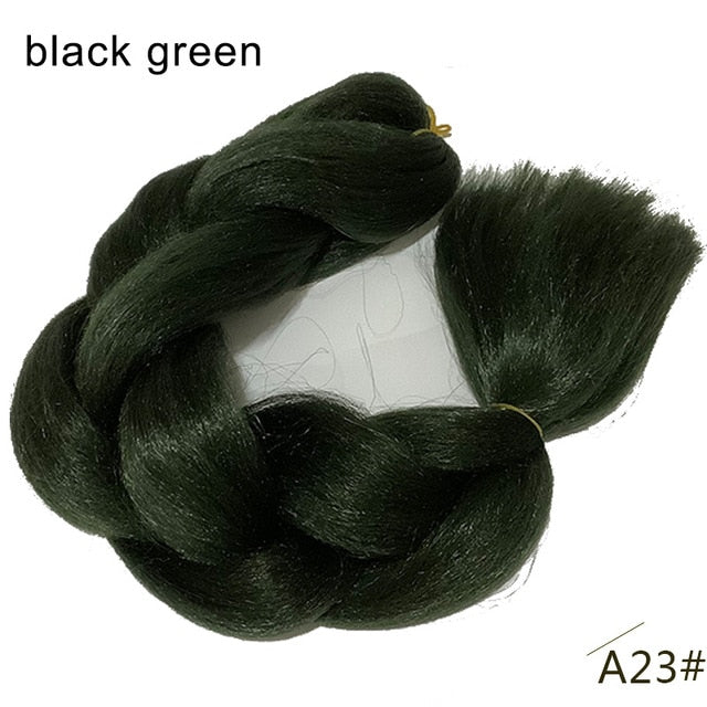 Spring sunshine 24inch Jumbo Braids Long Strands Ombre Crochet Braid Synthetic Braiding Hair Extensions