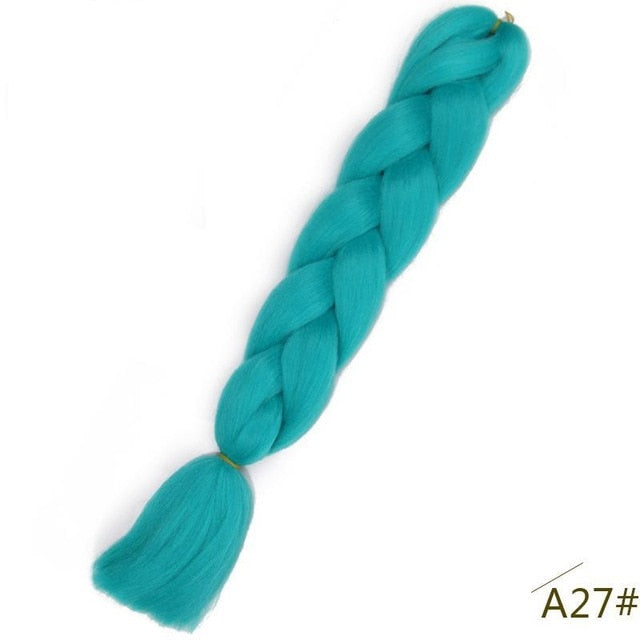Spring sunshine 24inch Jumbo Braids Long Strands Ombre Crochet Braid Synthetic Braiding Hair Extensions