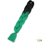Load image into Gallery viewer, Spring sunshine 24inch Jumbo Braids Long Strands Ombre Crochet Braid Synthetic Braiding Hair Extensions
