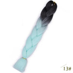 Load image into Gallery viewer, Spring sunshine 24inch Jumbo Braids Long Strands Ombre Crochet Braid Synthetic Braiding Hair Extensions
