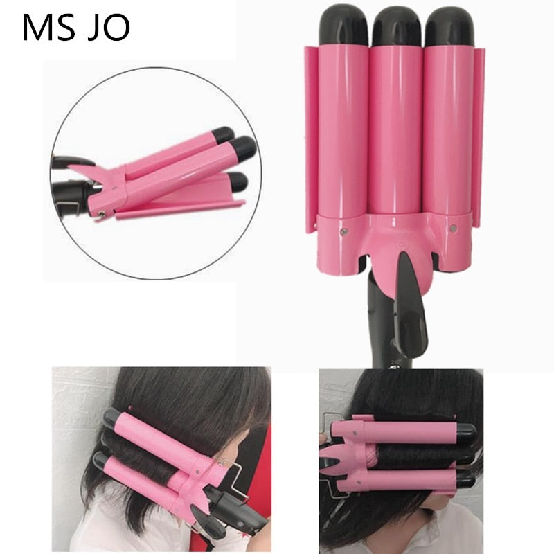 Professional Hair Curling Iron Ceramic Triple Barrel Hair Curler Irons