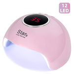 Load image into Gallery viewer, Star 6 Nail Dryer UV nails lamp for manicure dry nail drying Gel ice polish lamp 12 LED auto sensor 30s 60s 90s nail art tools
