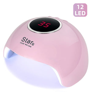 Star 6 Nail Dryer UV nails lamp for manicure dry nail drying Gel ice polish lamp 12 LED auto sensor 30s 60s 90s nail art tools