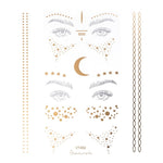 Load image into Gallery viewer, 2019 New Gold Face Temporary Tattoo Waterproof Blocked Freckles Makeup Sticker
