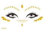 Load image into Gallery viewer, 2019 New Gold Face Temporary Tattoo Waterproof Blocked Freckles Makeup Sticker
