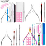 Load image into Gallery viewer, Set Nail Art Exfoliating Tools Scissors Plier Peeling Push Dead Skin Cuticle Pusher Nipper Spoon Remover Clipper Cutter
