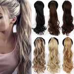 Load image into Gallery viewer, WTB 22&quot; Long Wavy Wrap Around Clip In Ponytail Hair Extension
