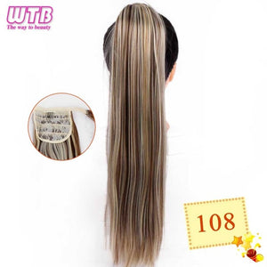 WTB 22" Long Wavy Wrap Around Clip In Ponytail Hair Extension